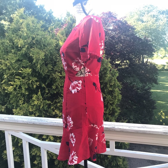 NWOT SOCIALITE Red Strappy Back Mini Dress Small - Picture 4 of 8